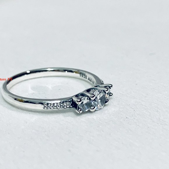 Pandora Ring Clear Three-Stone 196242CZ - Picture 8 of 9